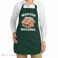 Master Builder Gingerbread House Funny Christmas Apron thumb 2