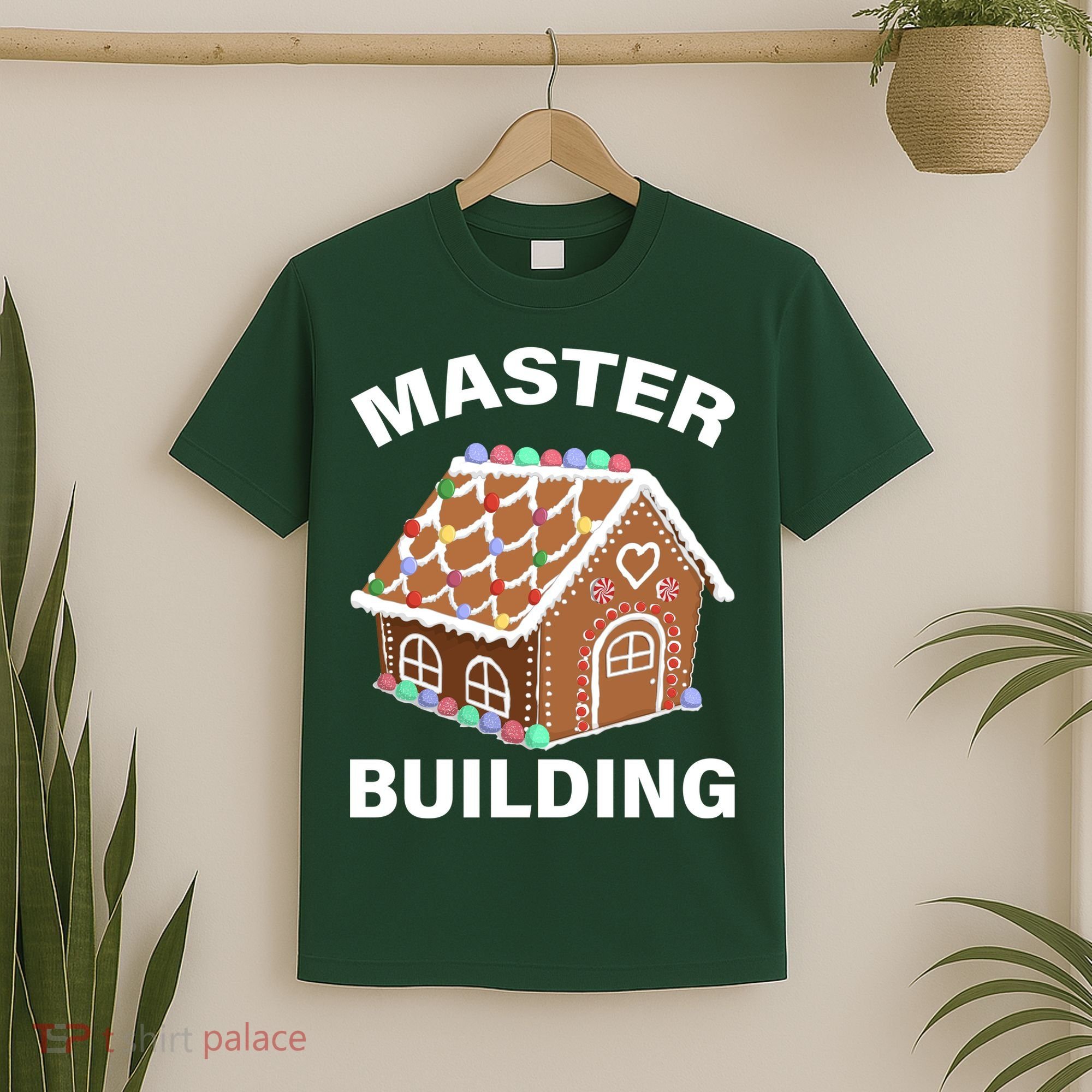 Master Builder Gingerbread House Funny Christmas T-Shirt