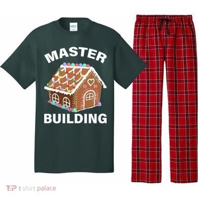 Master Builder Gingerbread House Funny Christmas Pajama Set