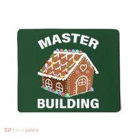 Master Builder Gingerbread House Funny Christmas Mousepad thumb 0
