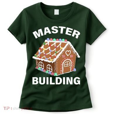 Master Builder Gingerbread House Funny Christmas Women's T-Shirt