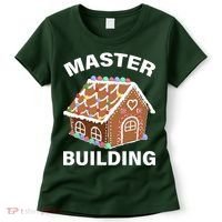 Master Builder Gingerbread House Funny Christmas Women's T-Shirt thumb 0