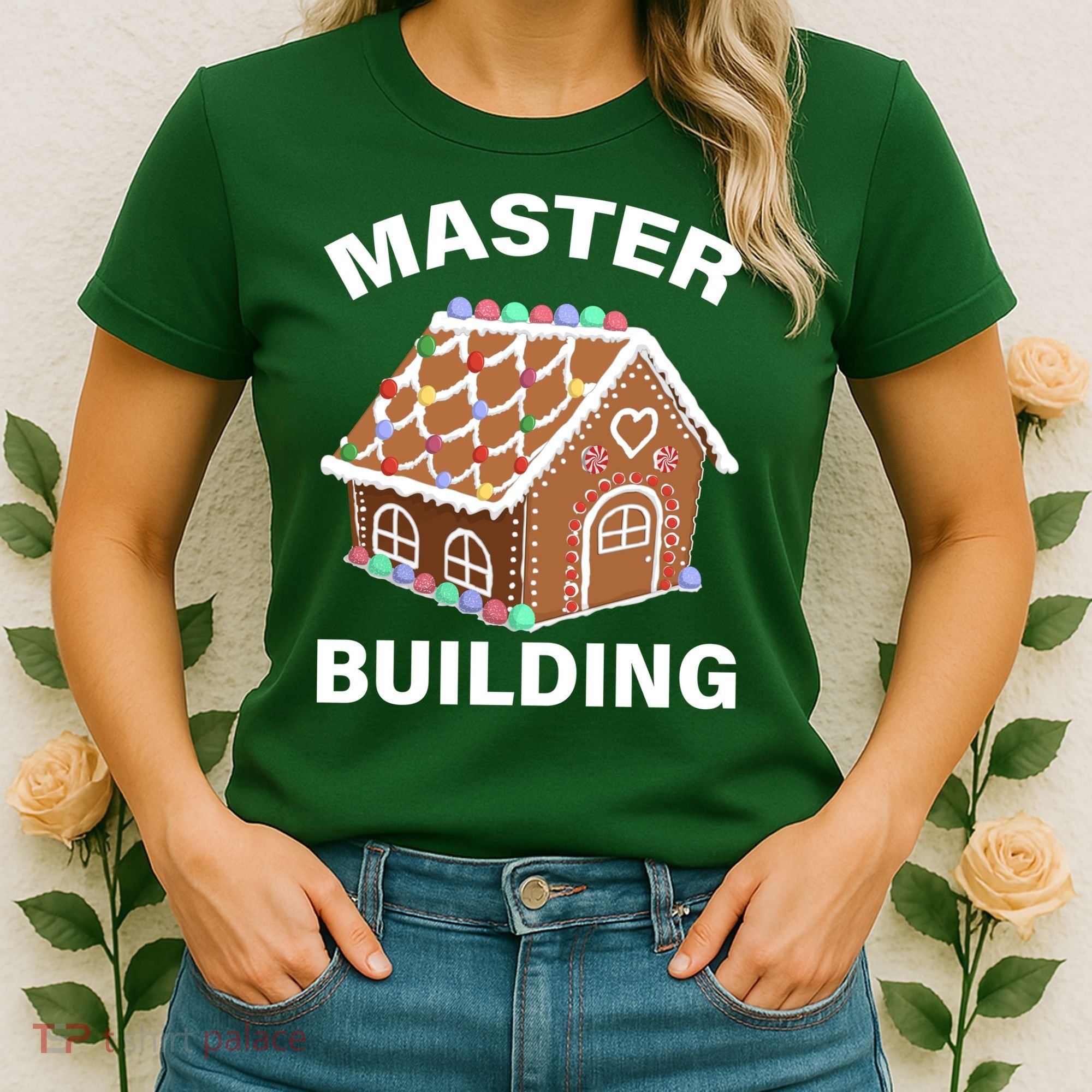 Master Builder Gingerbread House Funny Christmas Women's T-Shirt
