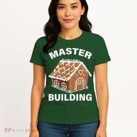 Master Builder Gingerbread House Funny Christmas Women's T-Shirt thumb 4