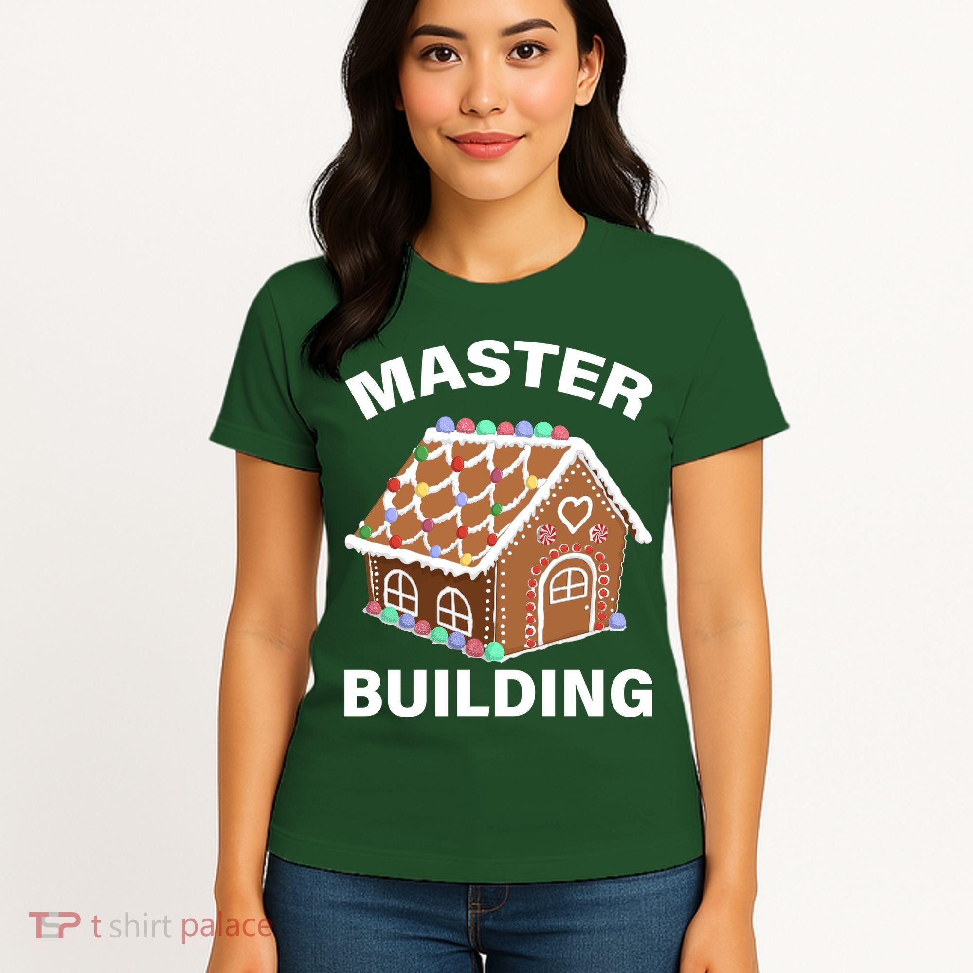 Master Builder Gingerbread House Funny Christmas Women's T-Shirt