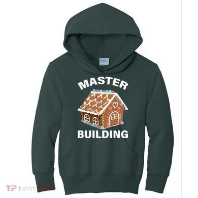 Master Builder Gingerbread House Funny Christmas Kids Hoodie