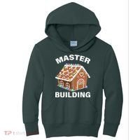 Master Builder Gingerbread House Funny Christmas Kids Hoodie thumb 0