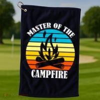 Master Of The Campfire Golf Towel thumb 1