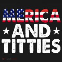 Merica And Titties Funny Patriotic Usa Tote Bag thumb 4