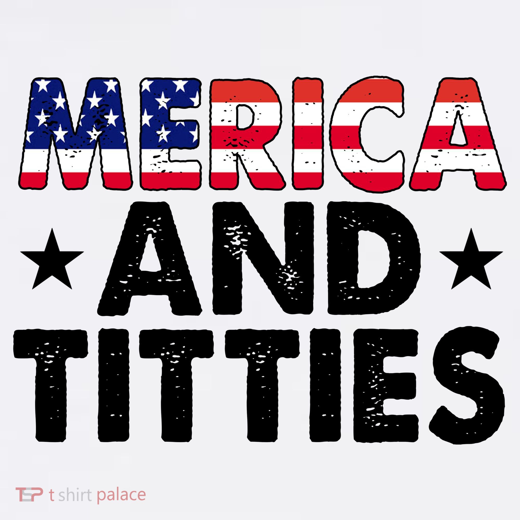 Merica And Titties Funny Patriotic Usa Sweatshirt