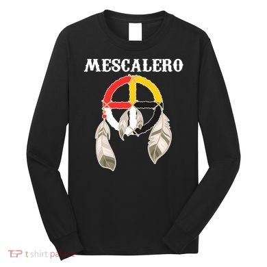 Mescalero Apache Tribe Nation Native Indian Medicine Wheel Long Sleeve Shirt