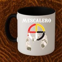 Mescalero Apache Tribe Nation Native Indian Medicine Wheel Coffee Mug thumb 2