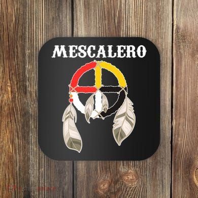 Mescalero Apache Tribe Nation Native Indian Medicine Wheel Coaster