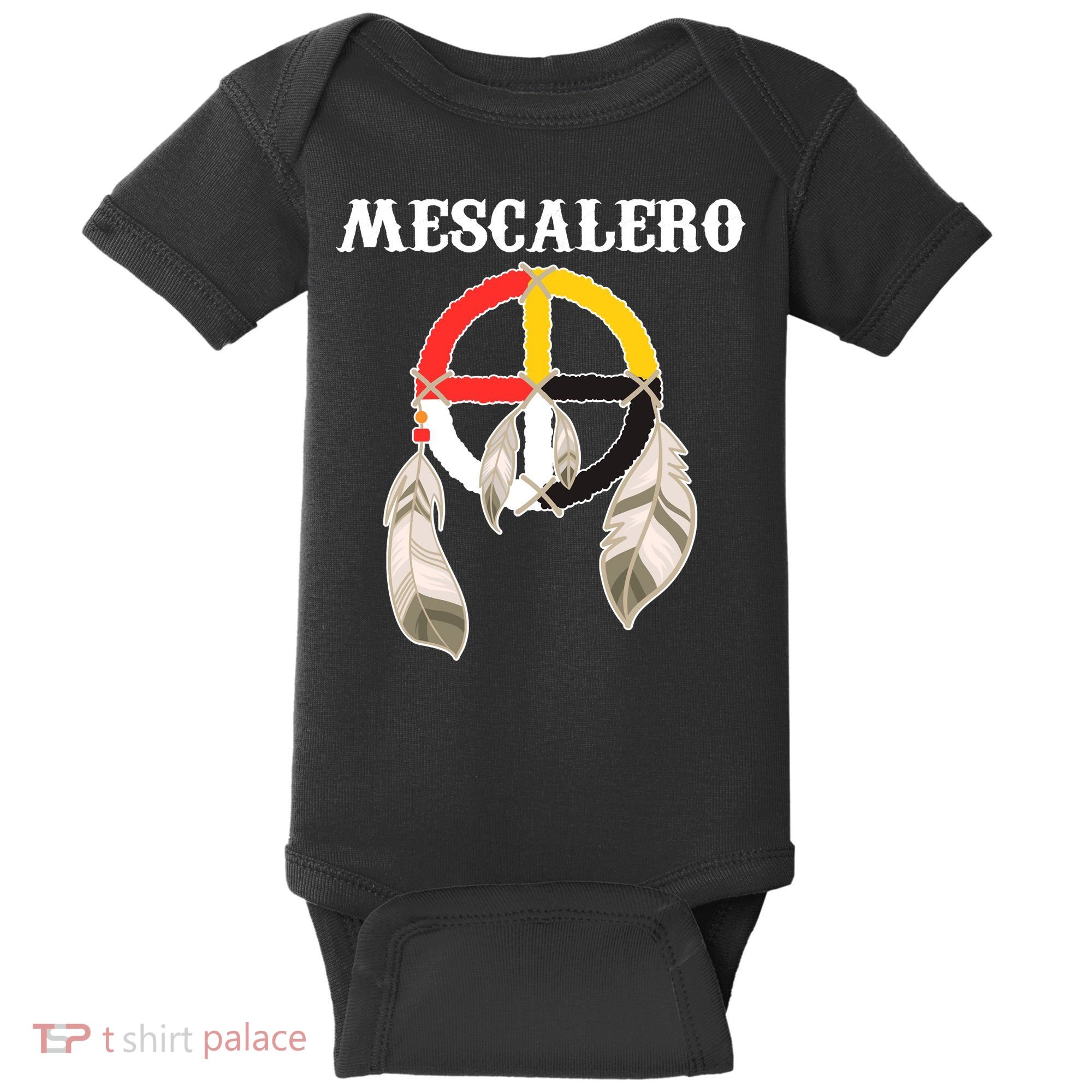 Mescalero Apache Tribe Nation Native Indian Medicine Wheel Baby Bodysuit