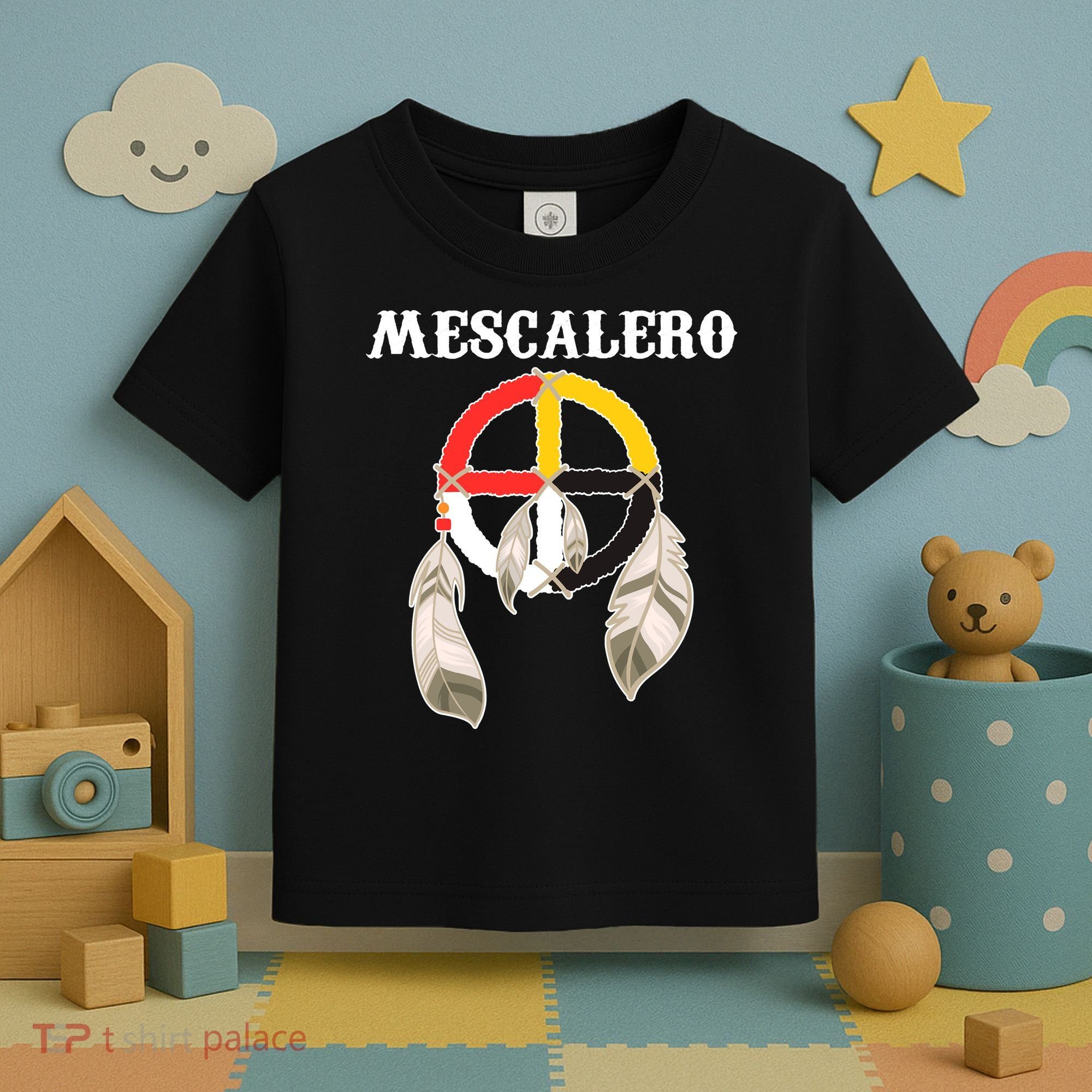 Mescalero Apache Tribe Nation Native Indian Medicine Wheel Toddler T-Shirt