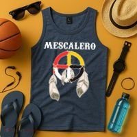 Mescalero Apache Tribe Nation Native Indian Medicine Wheel Tank Top thumb 4
