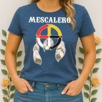 Mescalero Apache Tribe Nation Native Indian Medicine Wheel Women's T-Shirt thumb 2