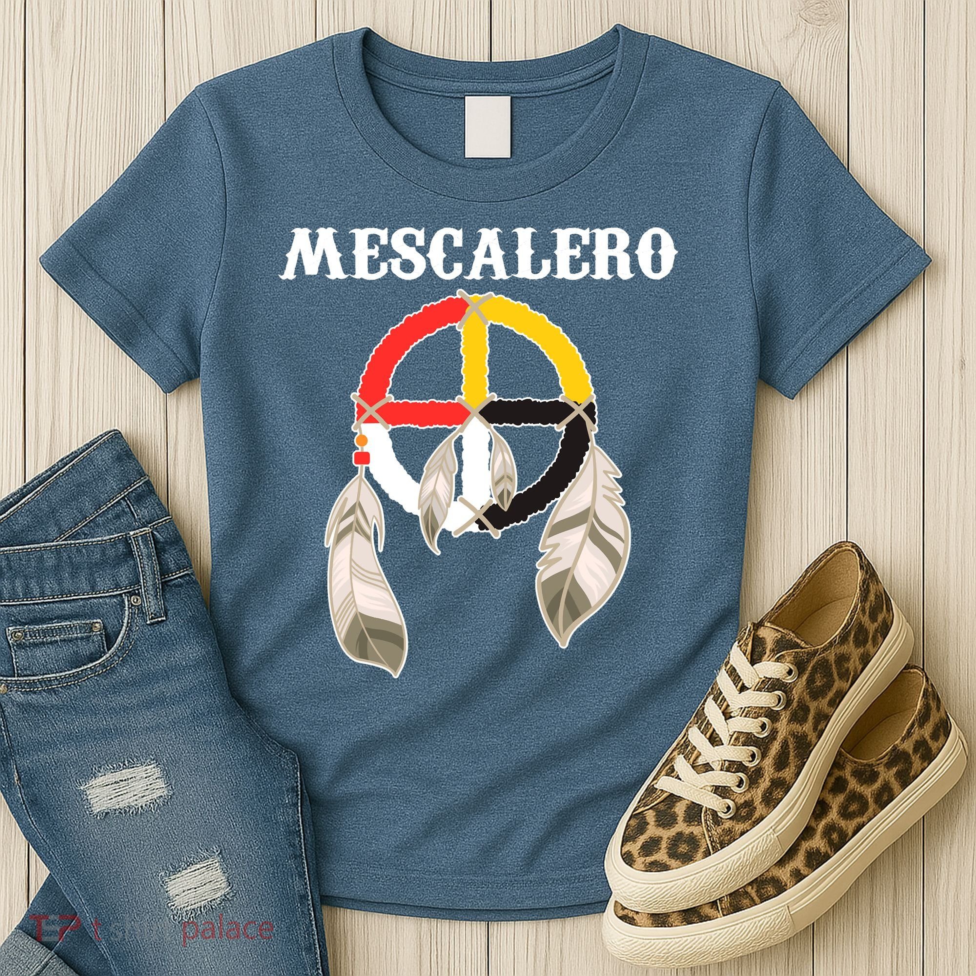 Mescalero Apache Tribe Nation Native Indian Medicine Wheel Women's T-Shirt