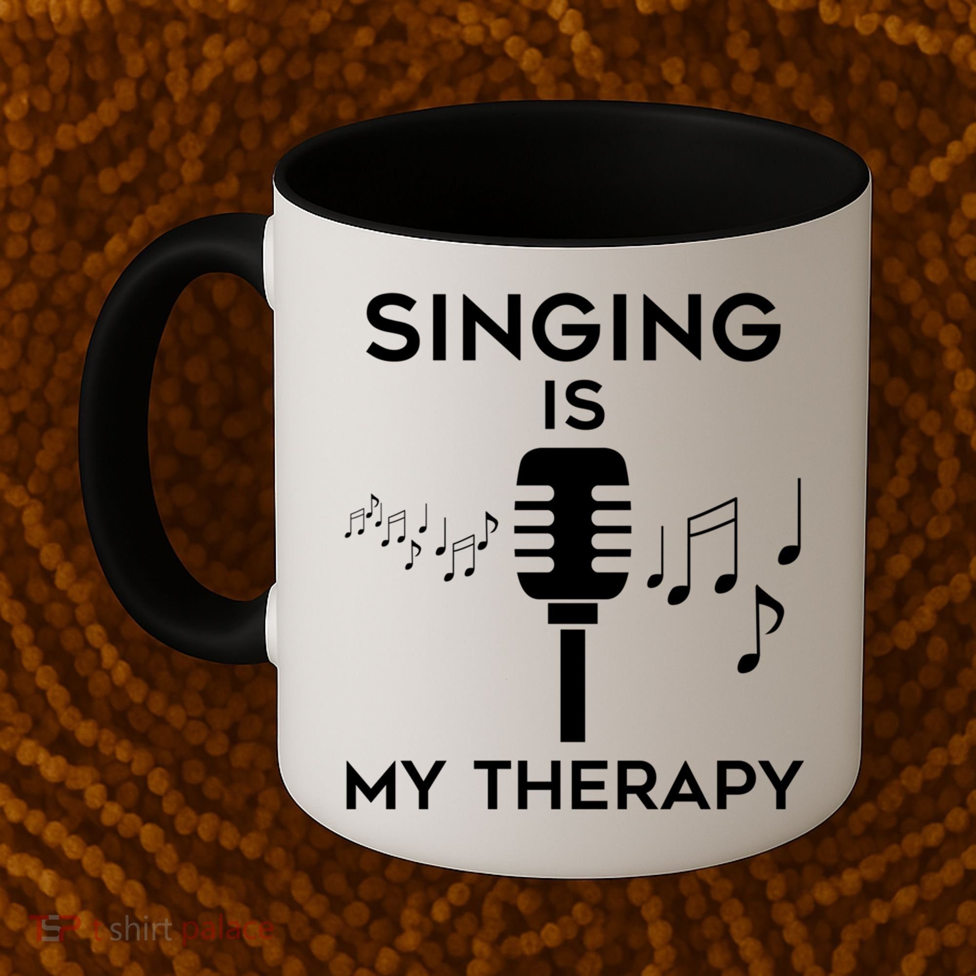 Music As Therapy Singer Music Teacher Choir Gift Coffee Mug