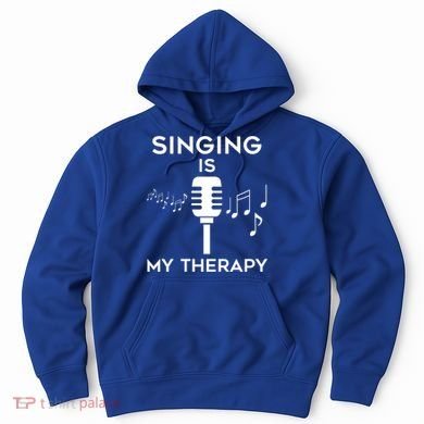 Music As Therapy Singer Music Teacher Choir Gift Hoodie