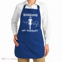 Music As Therapy Singer Music Teacher Choir Gift Apron thumb 2