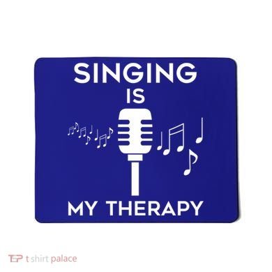 Music As Therapy Singer Music Teacher Choir Gift Mousepad