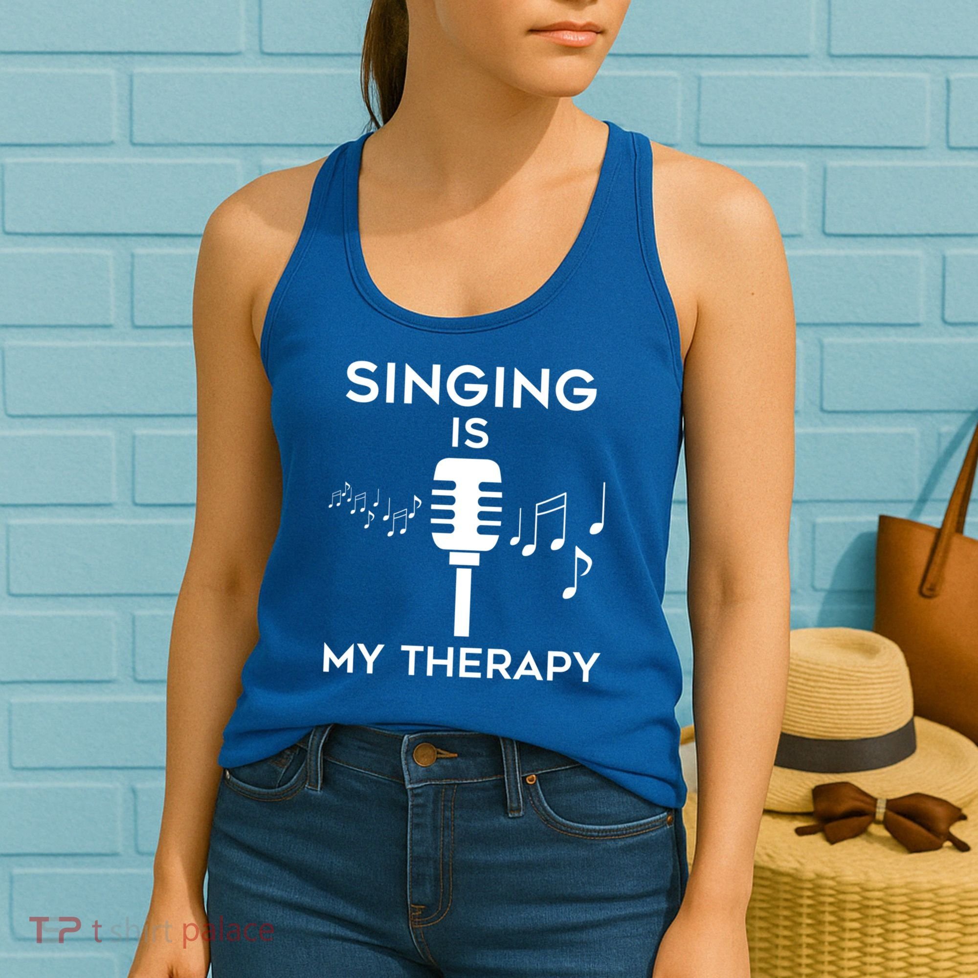 Music As Therapy Singer Music Teacher Choir Gift Women's Tank Top