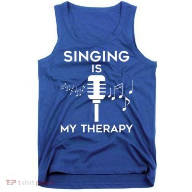 Music As Therapy Singer Music Teacher Choir Gift Tank Top