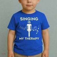 Music As Therapy Singer Music Teacher Choir Gift Toddler T-Shirt thumb 2
