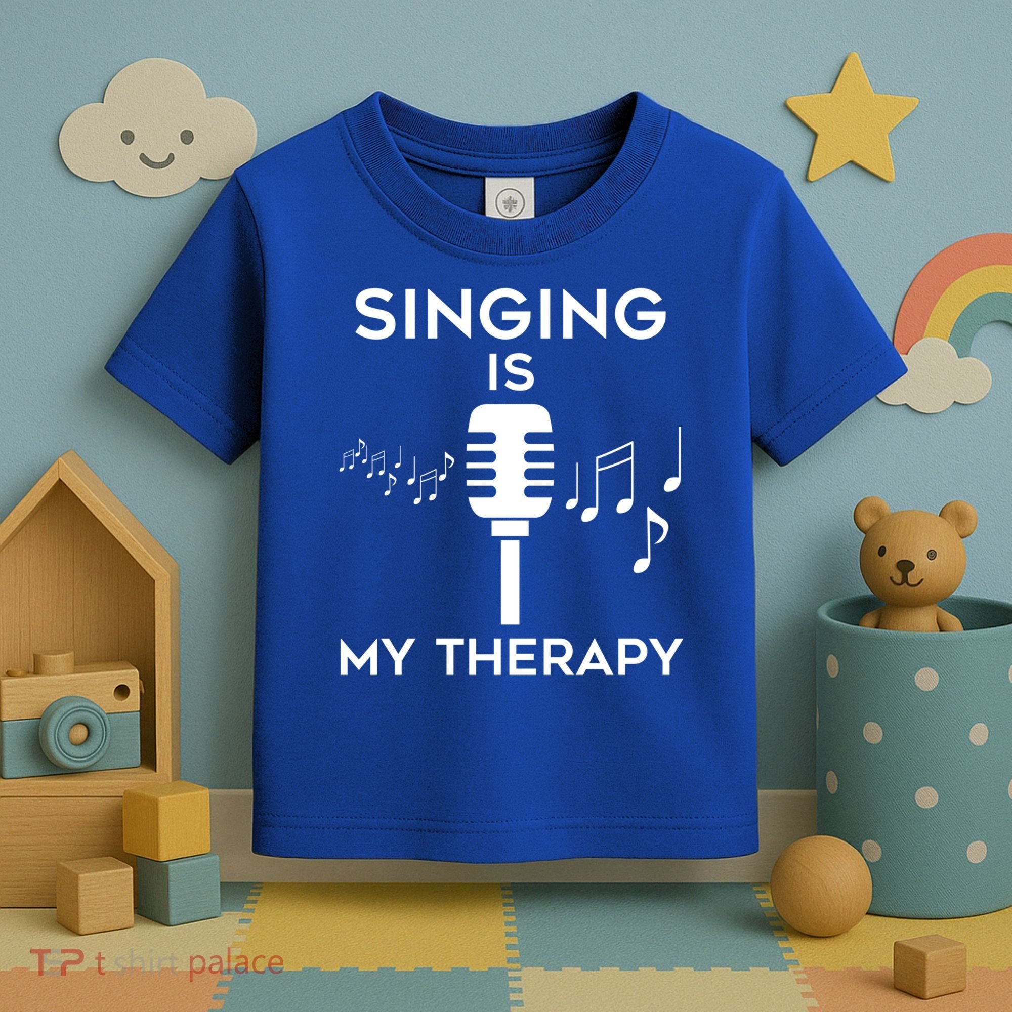 Music As Therapy Singer Music Teacher Choir Gift Toddler T-Shirt