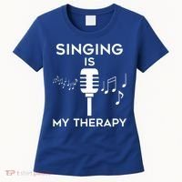 Music As Therapy Singer Music Teacher Choir Gift Women's T-Shirt thumb 0