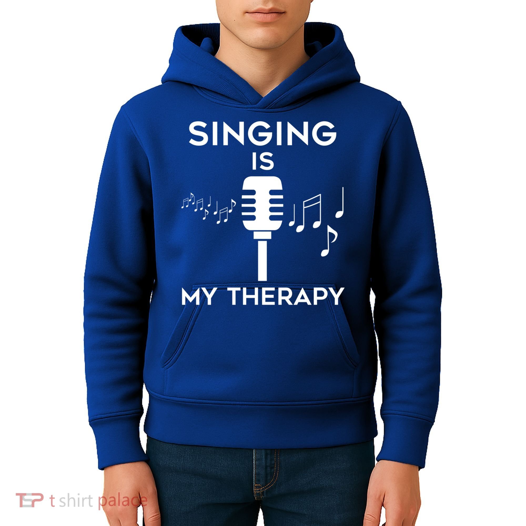 Music As Therapy Singer Music Teacher Choir Gift Kids Hoodie