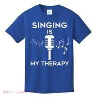 Music As Therapy Singer Music Teacher Choir Gift Kids T-Shirt thumb 0