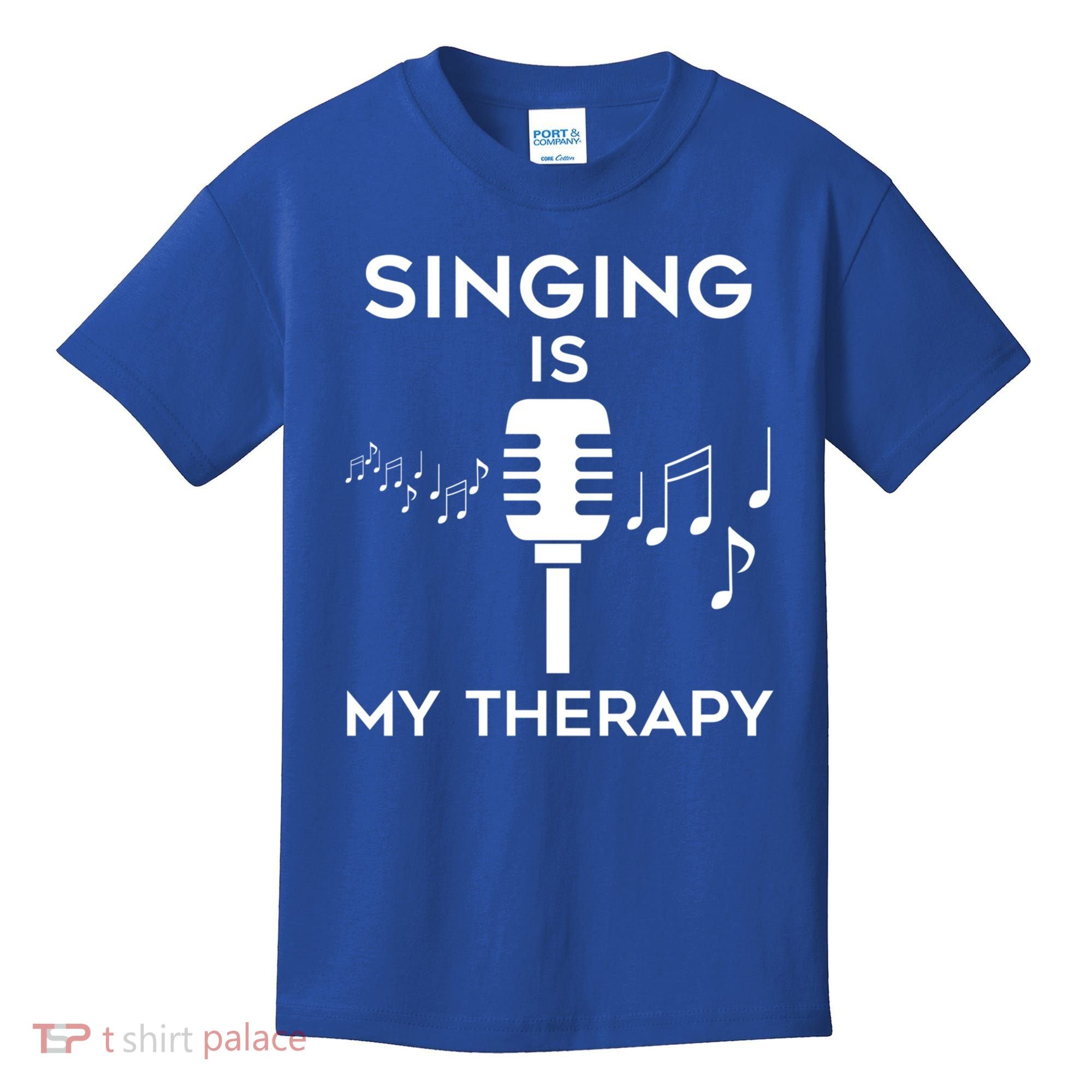 Music As Therapy Singer Music Teacher Choir Gift Kids T-Shirt