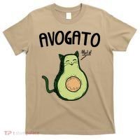 Mens Avogato Trending Avocado Cat Cute Cat Face Novelty Cat T-Shirt thumb 0
