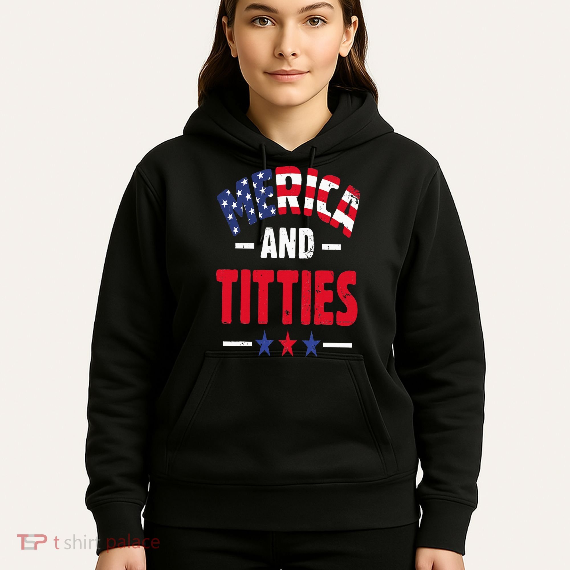 Merica And Titties Hoodie