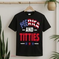 Merica And Titties T-Shirt thumb 2