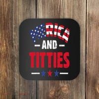 Merica And Titties Coaster thumb 0