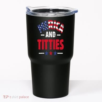 Merica And Titties Tumbler