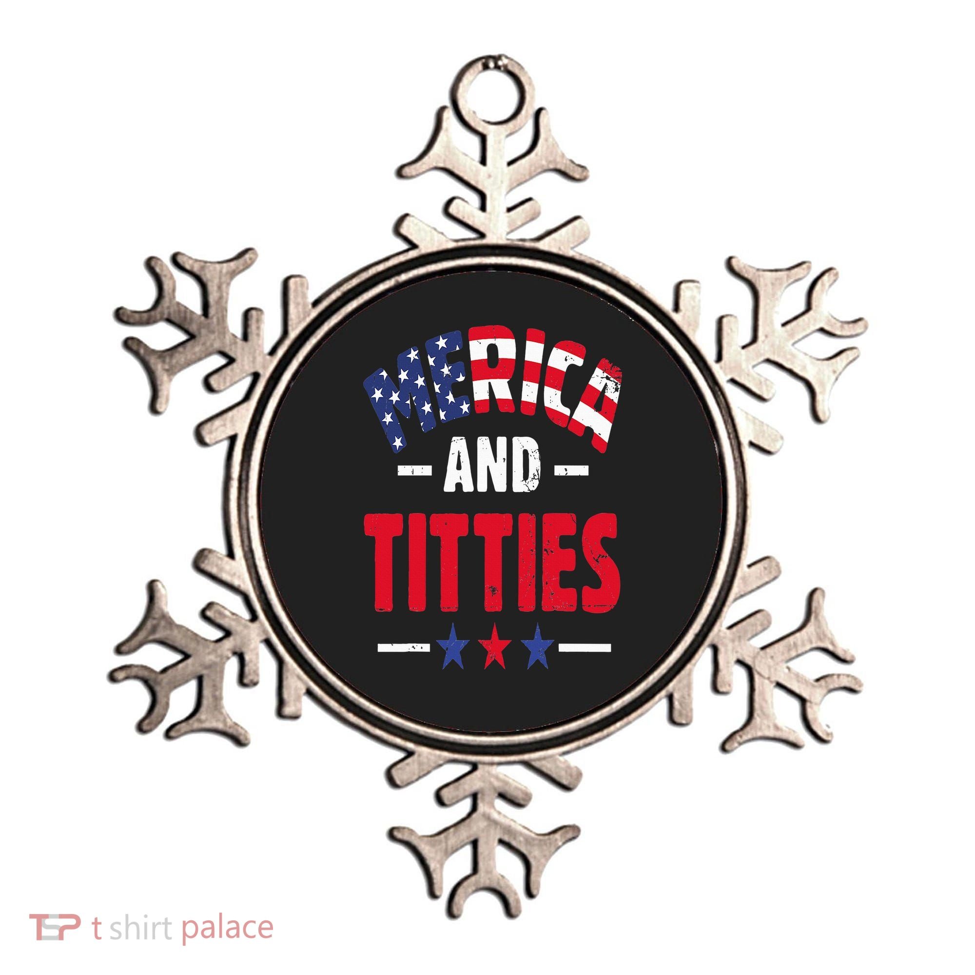 Merica And Titties Ornament
