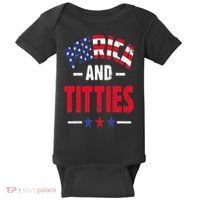 Merica And Titties Baby Bodysuit thumb 0