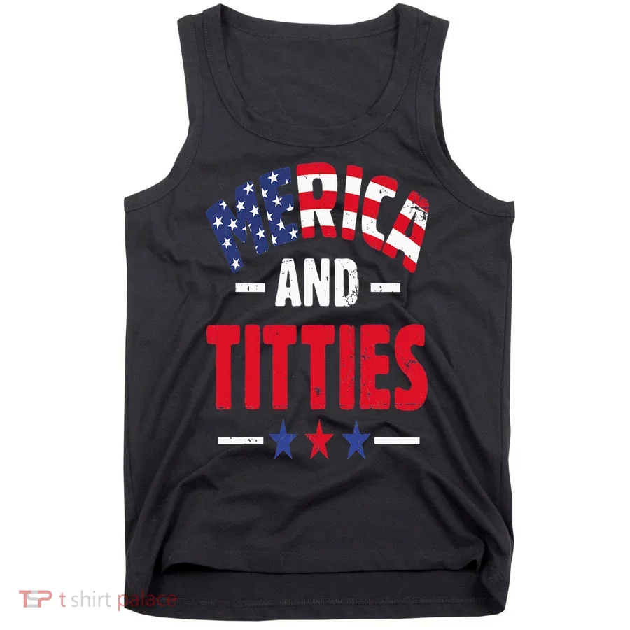 Merica And Titties Tank Top