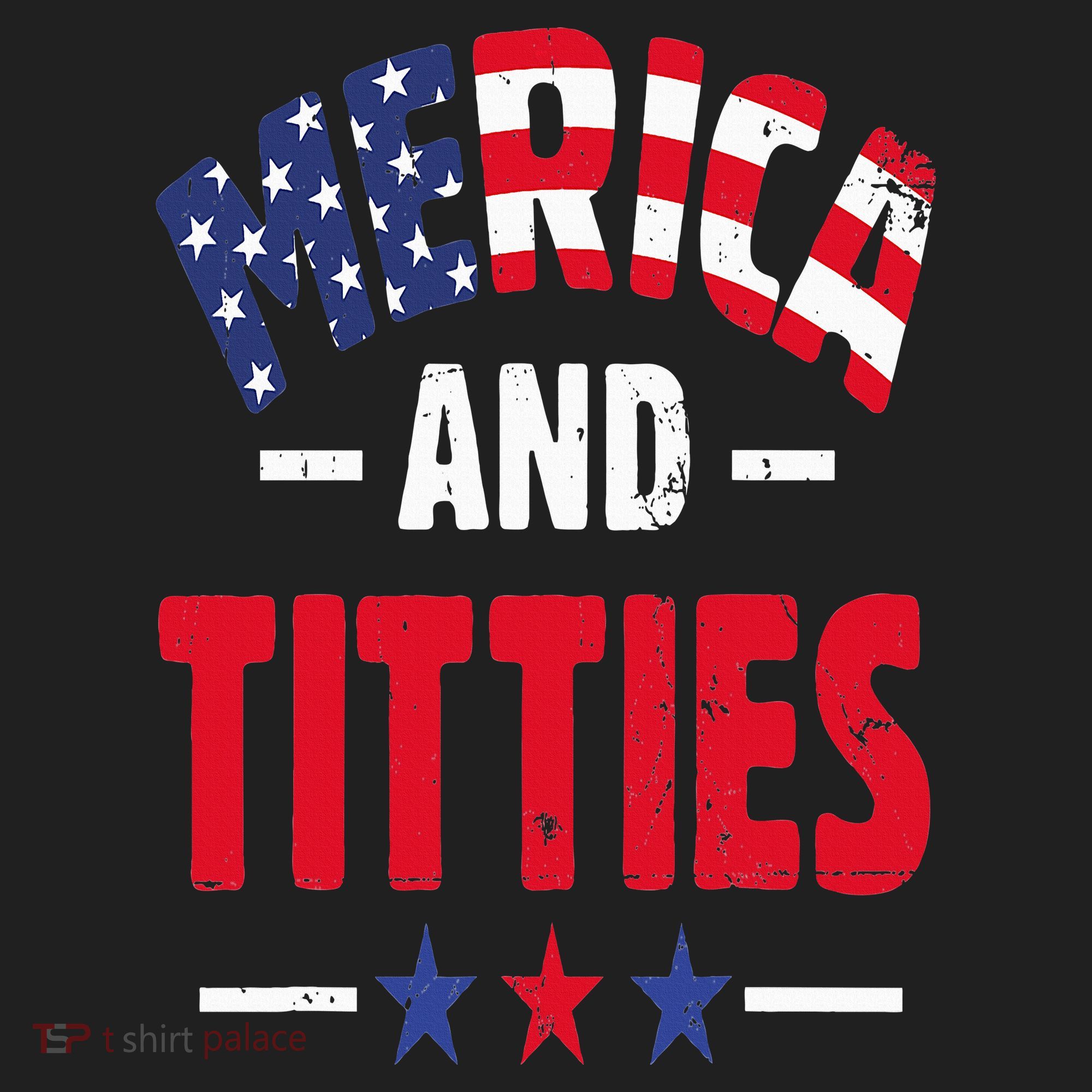Merica And Titties Golf Towel