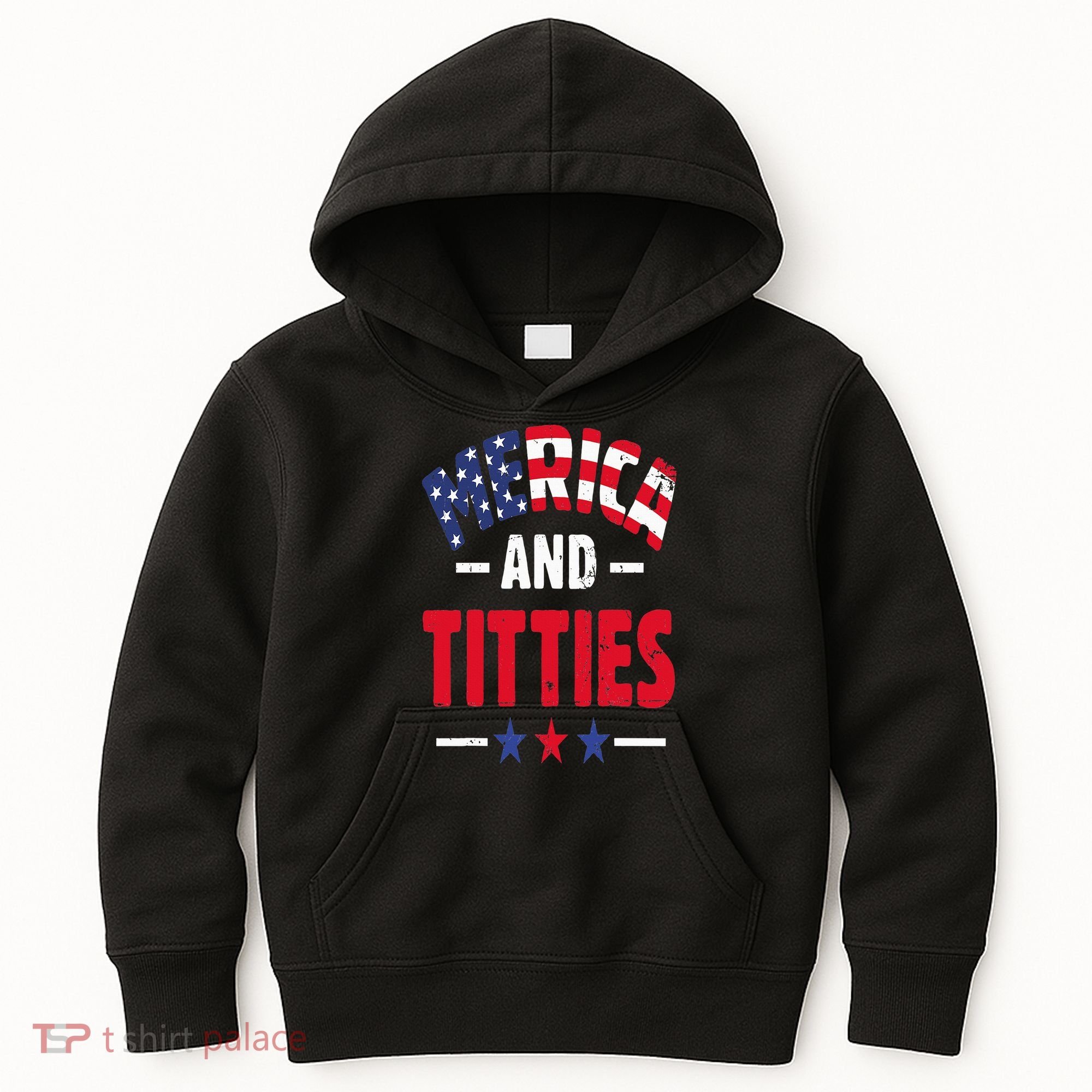 Merica And Titties Kids Hoodie