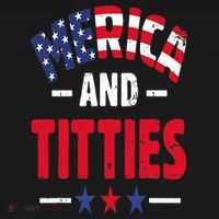 Merica And Titties Kids Long Sleeve Shirt thumb 2