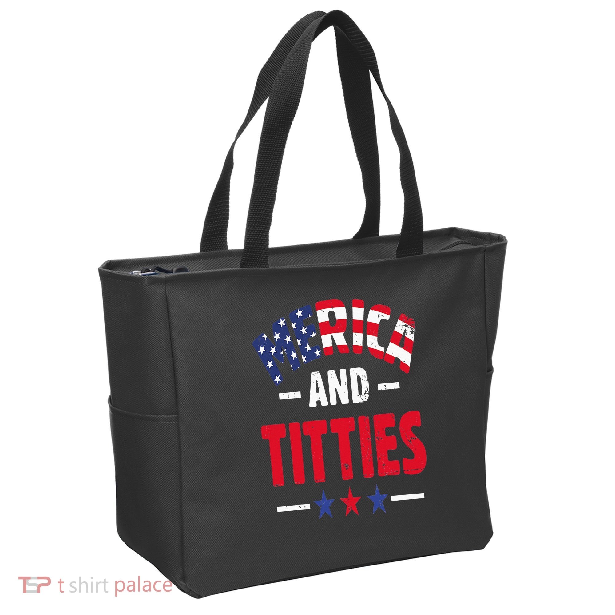 Merica And Titties Tote Bag