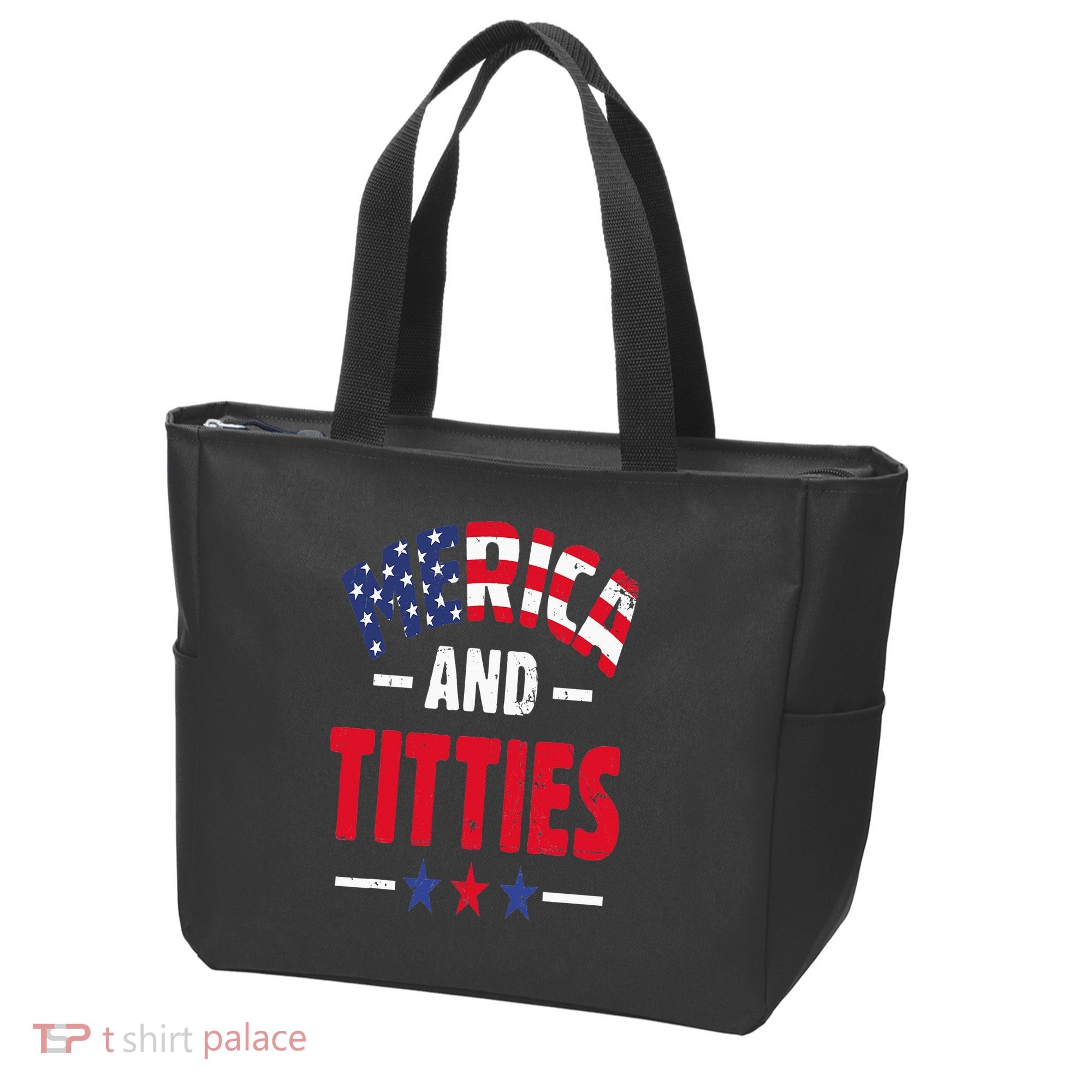 Merica And Titties Tote Bag