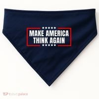 Make America Think Again USA-Made Doggie Bandana thumb 0