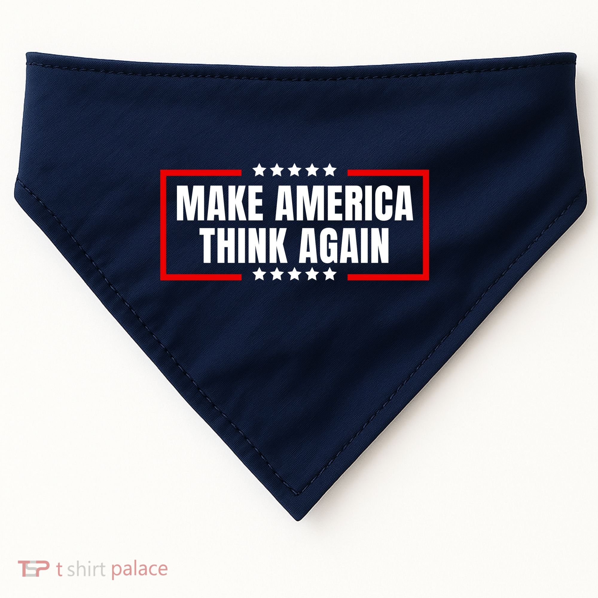 Make America Think Again USA-Made Doggie Bandana