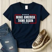 Make America Think Again Women's T-Shirt thumb 3